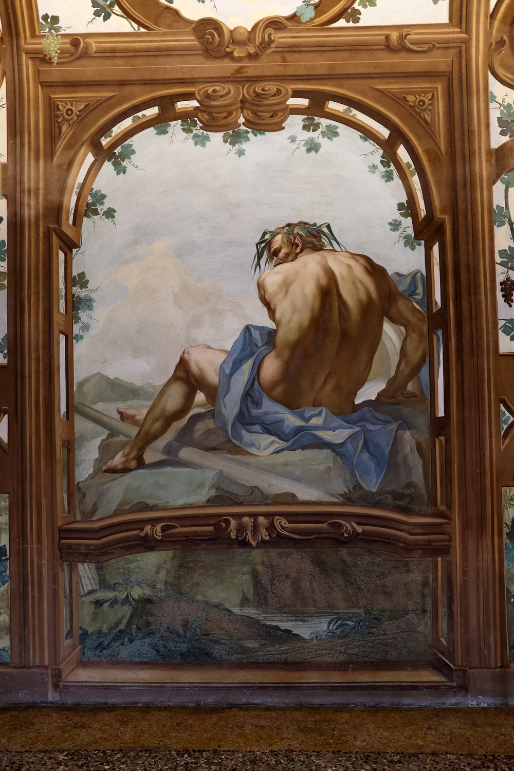 Allegorie dei sei fiumi e fetonte che chiede il carro del sole ad apollo - Sala dei Fiumi, Palazzo Ducale, Mantova
